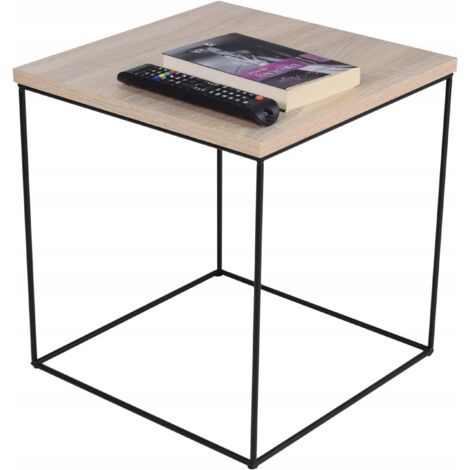 Table en fil de fer Sonoma en chêne noir 6K40 (1/5)