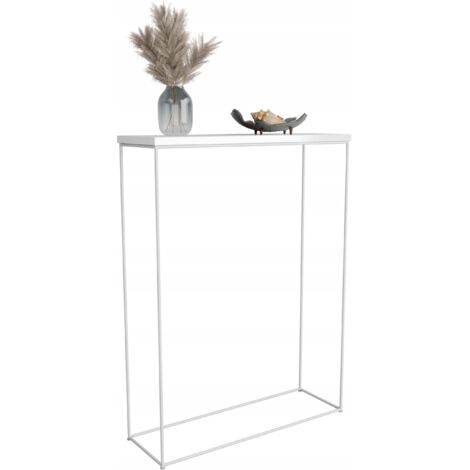 Console d'entrée en fil de 8 mm 60x20 Blanc Mat Blanc Brillant (1/4)