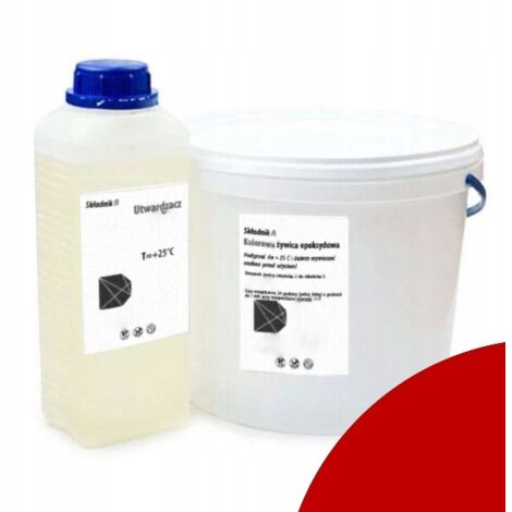 Peinture époxy ROUGE anticorrosion haute performance pour tubes métalliques 8 kg (1/5)