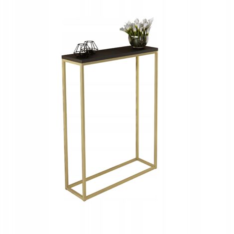 Console 60x20 hall en profilés 15x15 Gold Black