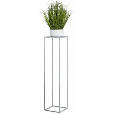 Jardinière sur pied grise 100 cm (1/5)