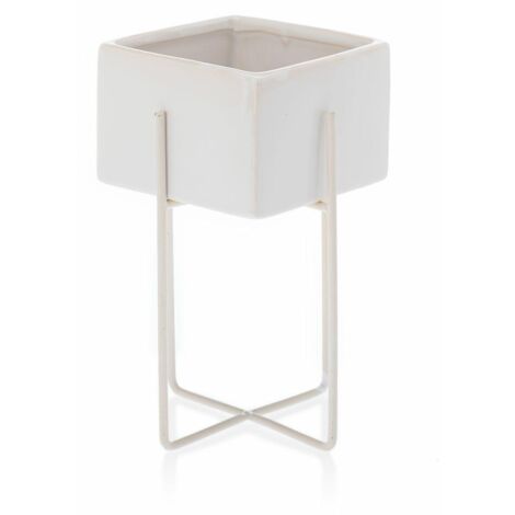 Pot de fleurs blanc Mizu 21 cm (1/5)