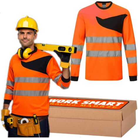 T-shirt haute visibilité à manches longues Portwest PW221 Orange 4XL Kingsmill