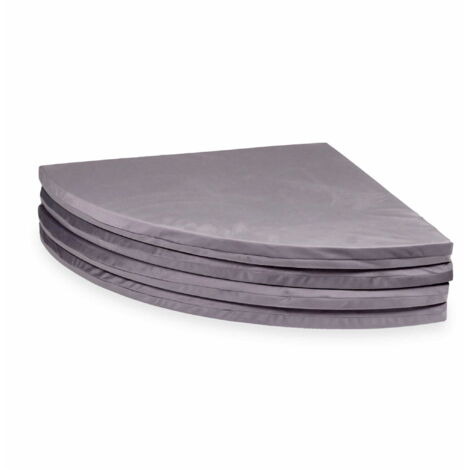 Tapis de jeu 160 cm pour enfant, rond, pliable, Velours Lila (1/4)