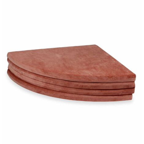 Tapis de jeu 160 cm pour enfants, rond, pliable, Velvet Soft Canyon Clay (1/4)