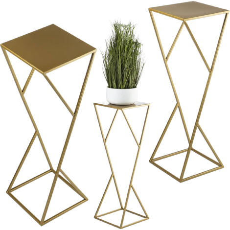Support à fleurs LOFT moderne, doré, 70 cm (1/5)