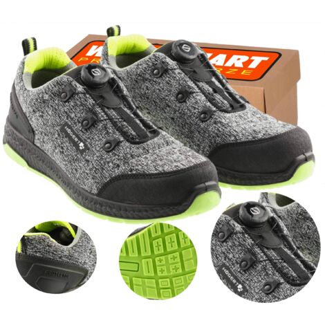 Chaussures De Sécurité Pour Homme - Embout Acier Anti-choc - Semelle Anti-perforation Kevlar - Fermeture à Bouton Rotatif - Légères Et Respirantes