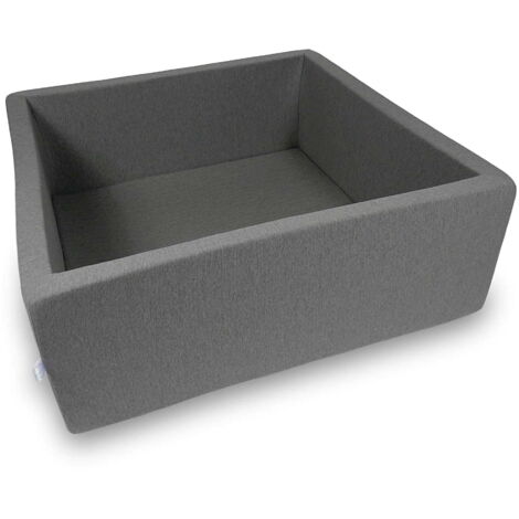 Piscine sèche 110x110x40cm grise sans balles