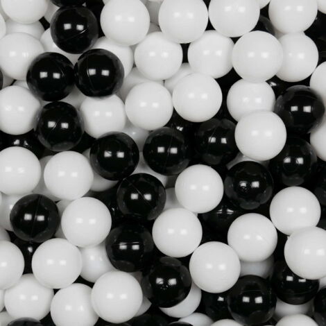 Balles jouets ø7cm 200pcs blanc, noir (1/3)