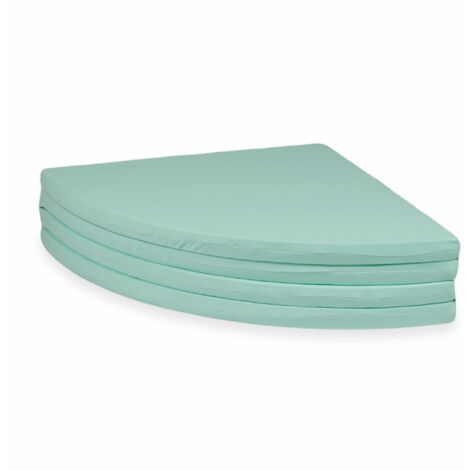 Tapis de jeu 160 cm pour enfants, rond, pliable, menthe (1/4)