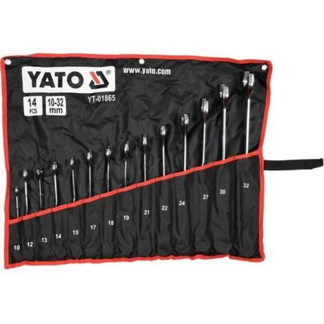 Jeu de 14 clés à fourche torsadées 10-32 mm - YT-01865 (1/3)