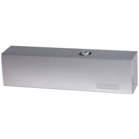 Geze – Ferme-porte TS 2000 – Force réglable 2 à 5 – Pour portes jusqu'à 120 kg – Finition argentée – Installation simple - TS2000