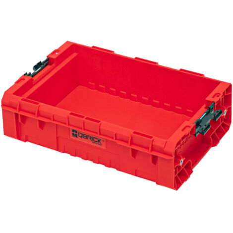 Boîte de rangement empilable 9L – Dimensions 450 x 310 x 151 mm – Rangement modulaire pour outils et matériaux – Design renforcé – Qbrick System
