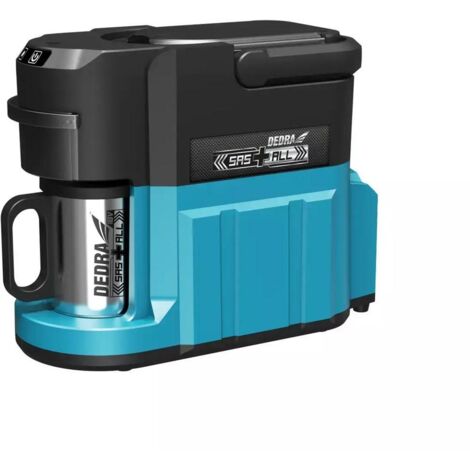 Cafetière sans fil 18V – Réservoir 240 ml – Filtre intégré pour café moulu et dosettes – Protection contre fonctionnement à sec – DED6920 – Dedra (1/2)