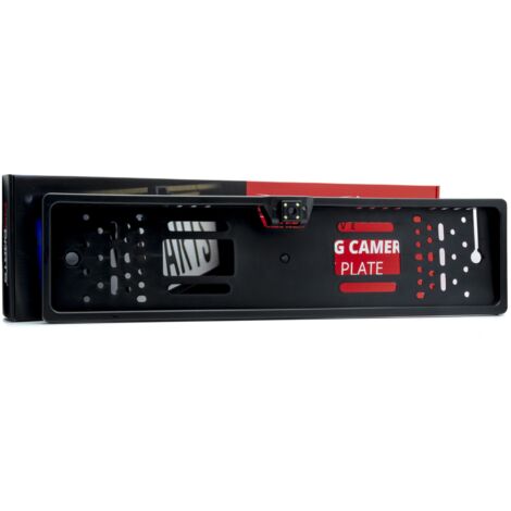 Caméra de recul dans le cadre de la plaque d'immatriculation avec LED - grand angle de vision et haute résolution (1/5)