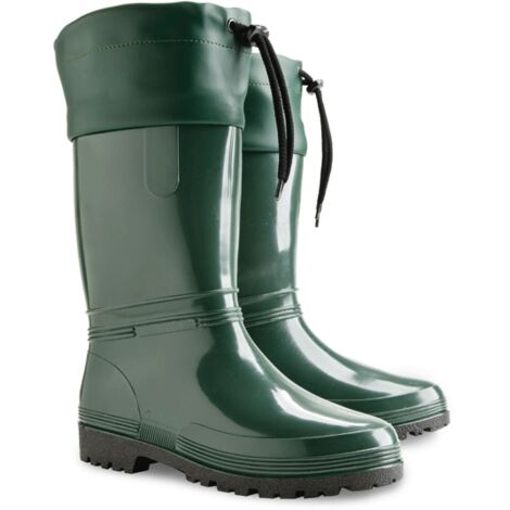 Bottes Rainny-s vert foncé avec revers 39/40 (1/2)