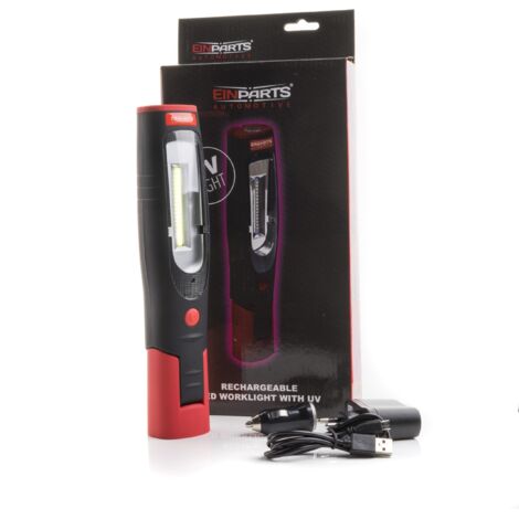 Lampe torche LED avec chargeur 230V/12V, aimants, diode UV, LED Osram (1/5)