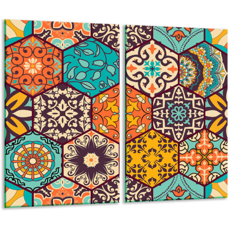 Planche à découper en verre mosaïque 2 x 30 x 52 (1/5)