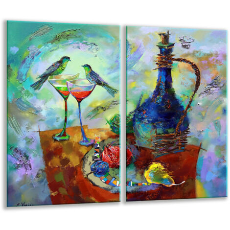 Planche à découper en verre 2x 30x52 vin (1/5)