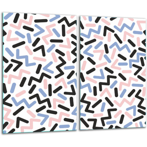 Panne de dcoupe en verre 2x 30x52 motif (1/5)