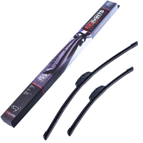Balais d'essuie-glace avant 580/410 mm dédiés aux Fiat Punto (176), Fiat Panda (169), Fiat Idea MPV