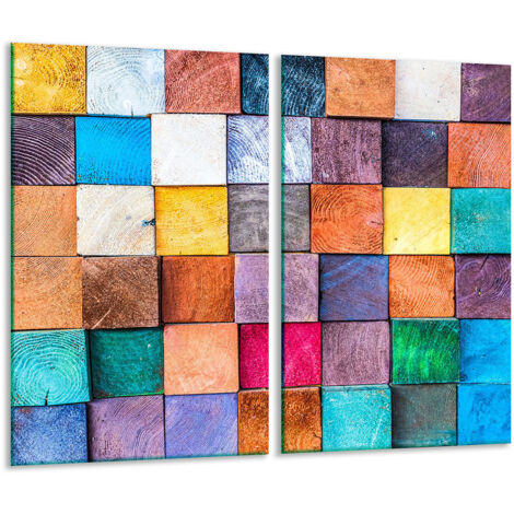Planche à découper en verre mosaïque 2 x 30 x 52 (1/5)