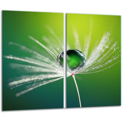 Planche à découper en verre 2x 30x52 fleurs (1/5)