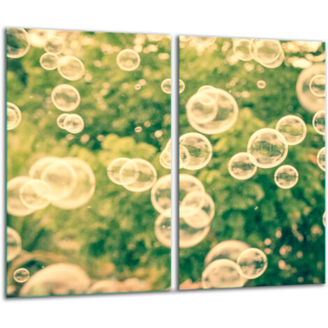 Planche à découper en verre 2x 30x52 bulles (1/5)