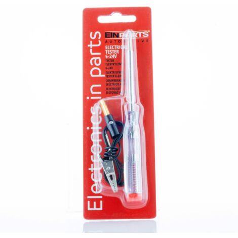 Testeur de circuit automobile professionnel 6V-24V avec pince crocodile (1/4)