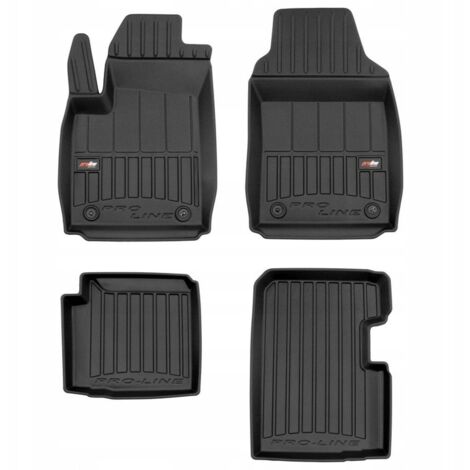 Tapis de sol en caoutchouc pour Fiat 500 Hybride à partir de 2020 - 3D TROUGH (1/5)