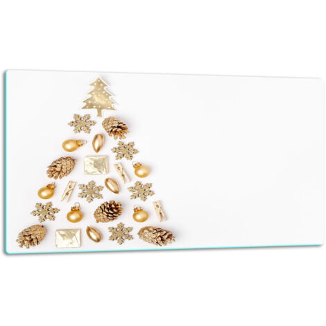 Planche à découper en verre 52x30 sapin de Noël (1/5)