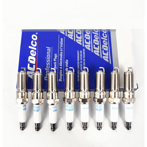 Bougies d'allumage GM AcDelco authentiques, 8 pièces, pour Chevrolet Corvette C7 Stingray Z06 ZR1 Camaro SS, LT1, ZL1 2014-22 (1/3)