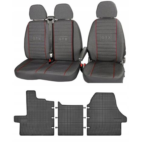 Ensemble de housses de sièges sur mesure et tapis de sol pour CITROËN JUMPER 2006-2025 – Tissus d'ameublement haut de gamme – Installation facile