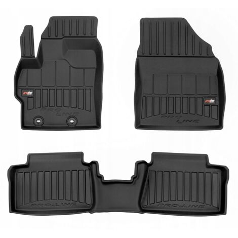 Tapis de sol et d'essuie-glace en caoutchouc pour Mazda 2 Hybride 2022 - 3D TROUGH (1/5)