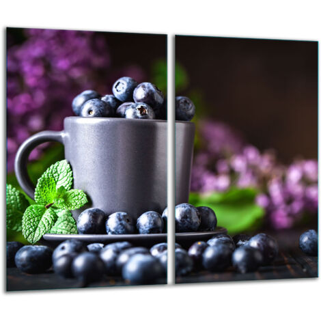 Panneau de hachage en verre 2x 30x52 Fruit (1/5)