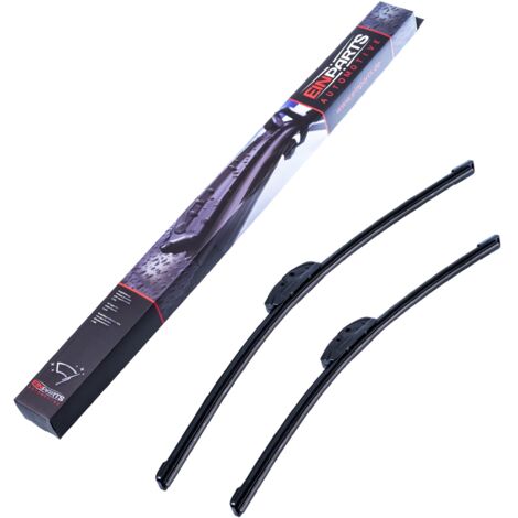 Balais d'essuie-glace avant 560/480 mm dédiés aux modèles Alfa Romeo, Fiat, Ford, Honda, Lexus et Mitsubishi