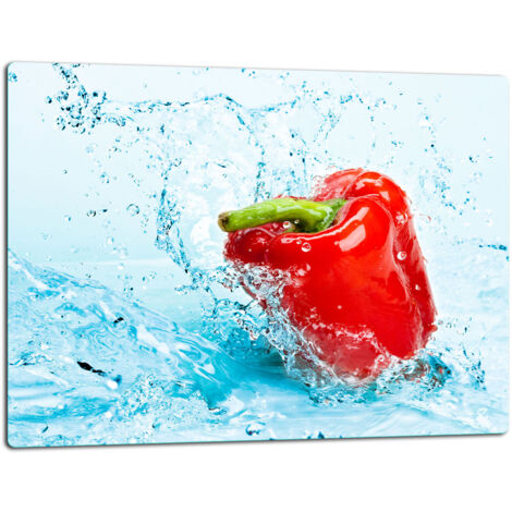 Planche  dcouper  plaque de verre 52x40 poivrons (1/5)