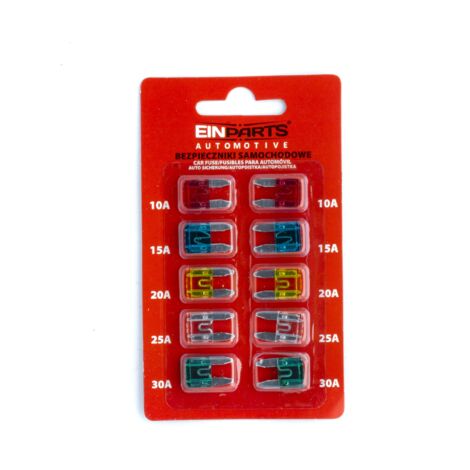 Lot de 10 fusibles automobiles à lame MINI 10A-30A (1/3)