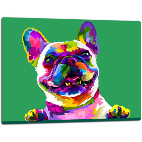 Planche  dcouper  plaque de verre 52x40 chien (1/5)