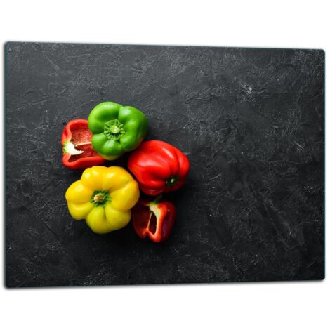 Planche à découper en verre 52x40 poivre (1/5)
