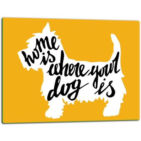 Planche  dcouper  plaque de verre 52x40 chien (1/5)