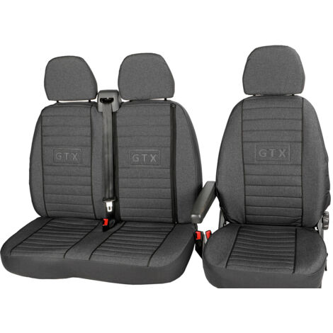 Housses de siège sur mesure pour Fiat Ducato, Citroën Jumper, Peugeot Boxer 1994-2006 – Tissus d'ameublement haute qualité – Installation facile avec fermeture éclair
