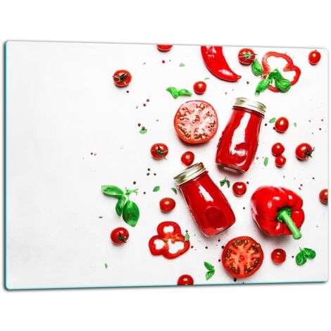 Planche  dcouper  plaque de verre 52x40 poivrons (1/5)