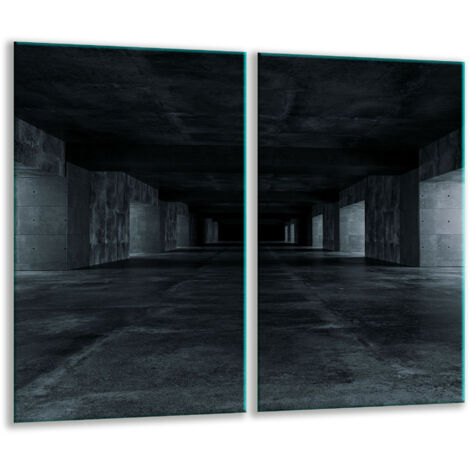 Planche à découper en verre 2 x 30 x 52 cm noire (1/5)