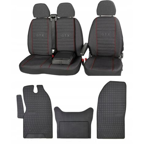 Ensemble de housses et tapis sur mesure IVECO DAILY VI 2014-2025 – Housses en tissu d'ameublement – Tapis en caoutchouc renforcé (1/5)