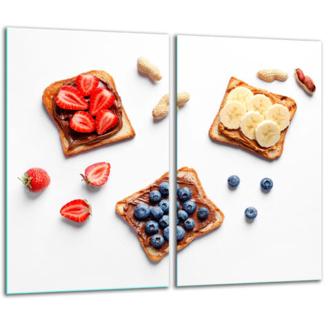 Planche à découper en verre 2x 30x52 fruits (1/5)