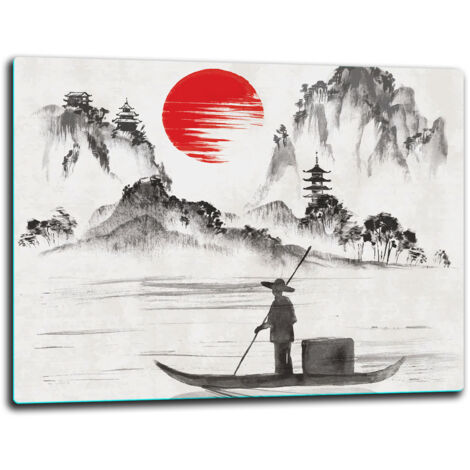 Panneau hachage en verre 52x40 paysage (1/5)