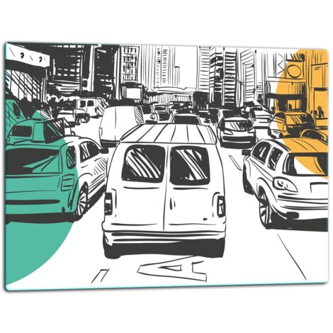 Planche à découper en verre 52x40 auto (1/5)