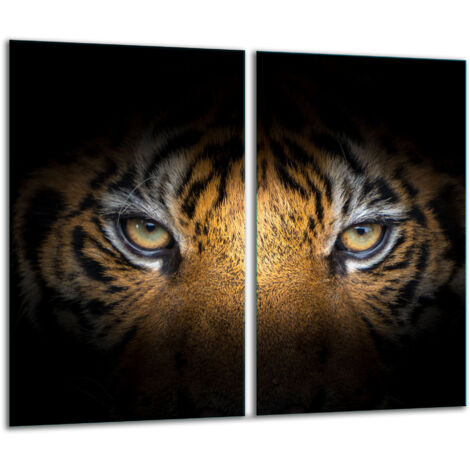 Panneau  hachage en verre 2x 30x52 noir (1/5)