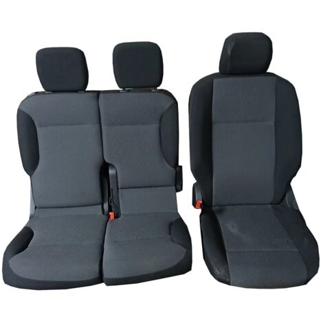 Housses de siège sur mesure CITROEN BERLINGO III 2018 – Ajustement parfait avec découpes pour ceintures et appuie-tête – Tissu jacquard résistant